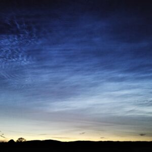 Summer solstice noctilucent clouds Keswick